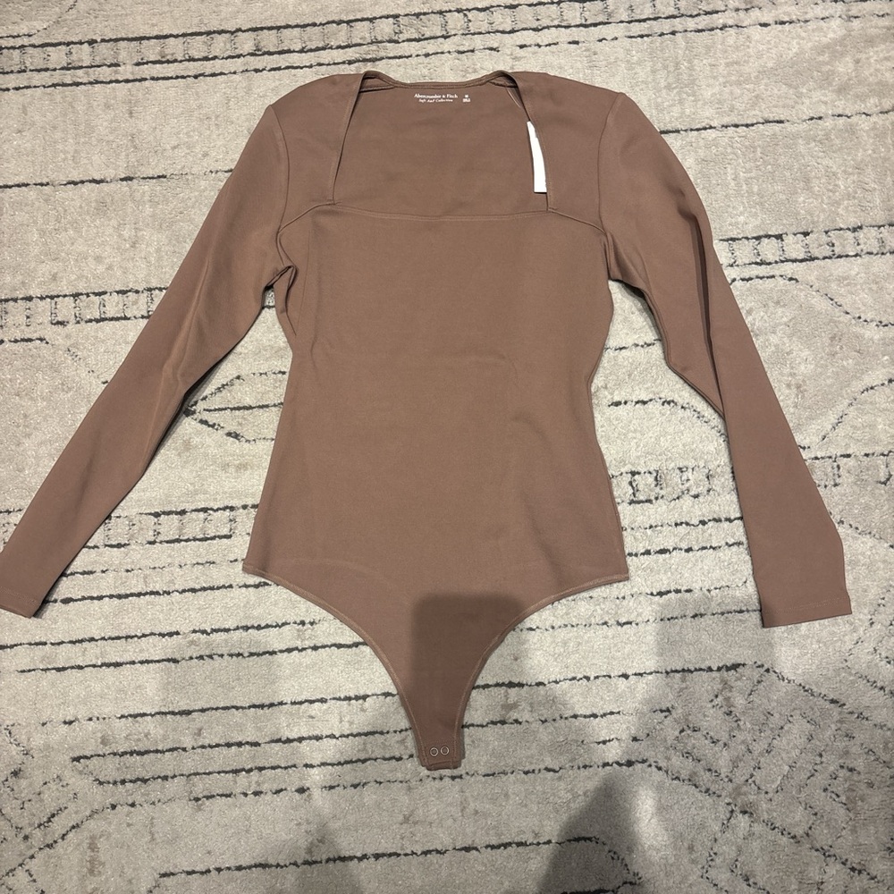 Abercrombie & Fitch Brown Long Sleeve Bodysuit